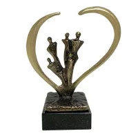 Zdjęcie Urocza statuetka wykonana z platerowanego brązu