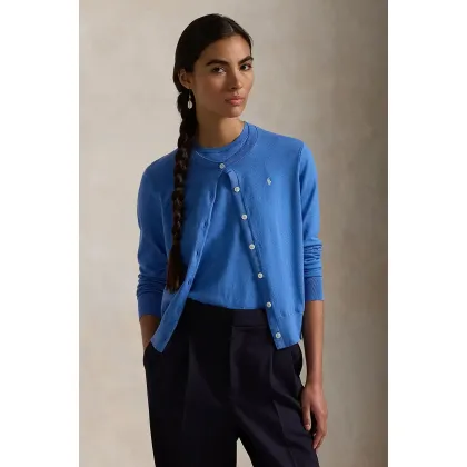 Zdjęcie Polo Ralph Lauren kardigan damski kolor niebieski lekki 211891672