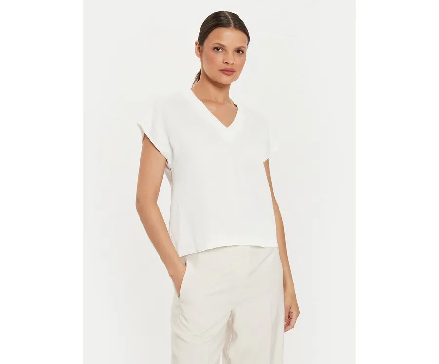 obrazek 1 ViCOLO Bluzka TB2083 Beżowy Regular Fit