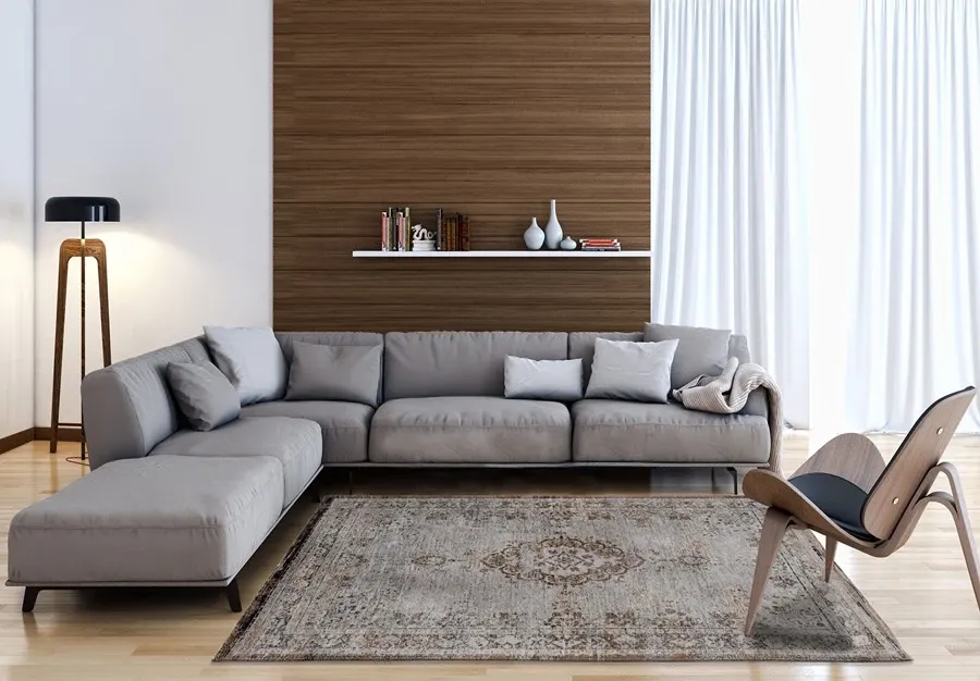 picture 2 Luxurious brown and gray classic rug - GRAY EBONY 8257
