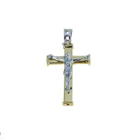 Zdjęcie Stylowy męski krzyż z Chrystusem 28x18mm