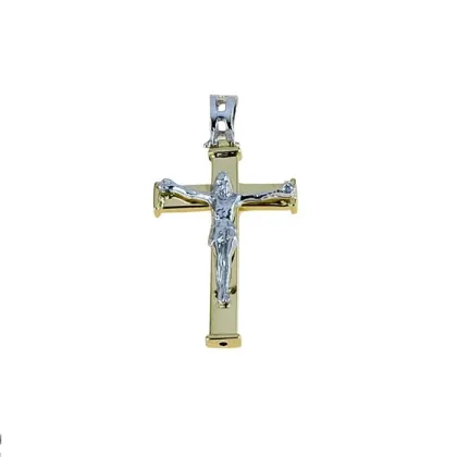 Zdjęcie Stylowy męski krzyż z Chrystusem 28x18mm