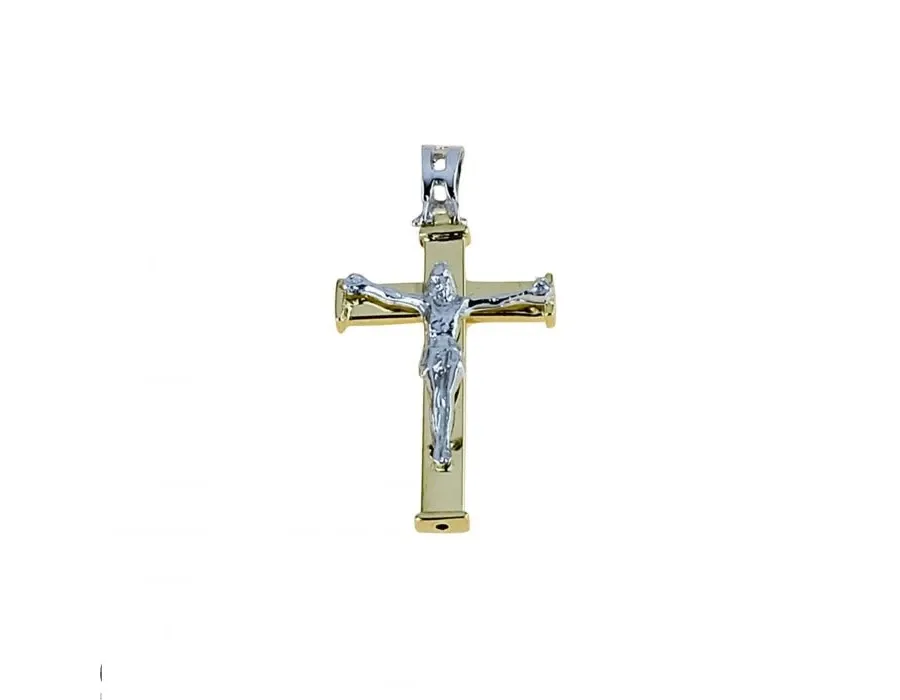 obrazek 1 Stylowy męski krzyż z Chrystusem 28x18mm