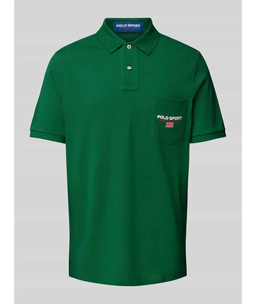 obrazek 1 Koszulka polo o kroju classic fit z kieszenią na piersi