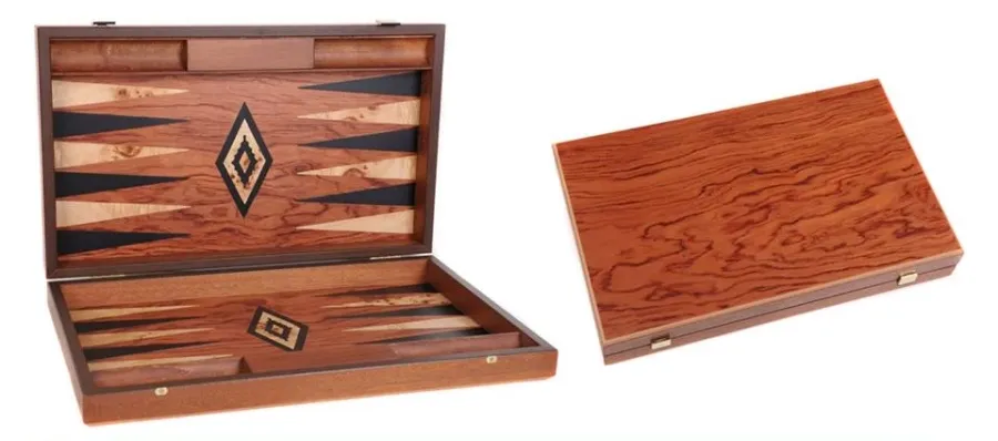 obrazek 1 Oryginalny backgammon z drzewa różanego