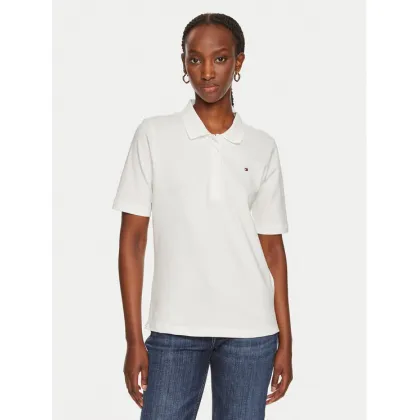 Zdjęcie Tommy Hilfiger Polo 1985 WW0WW43224 Écru Regular Fit