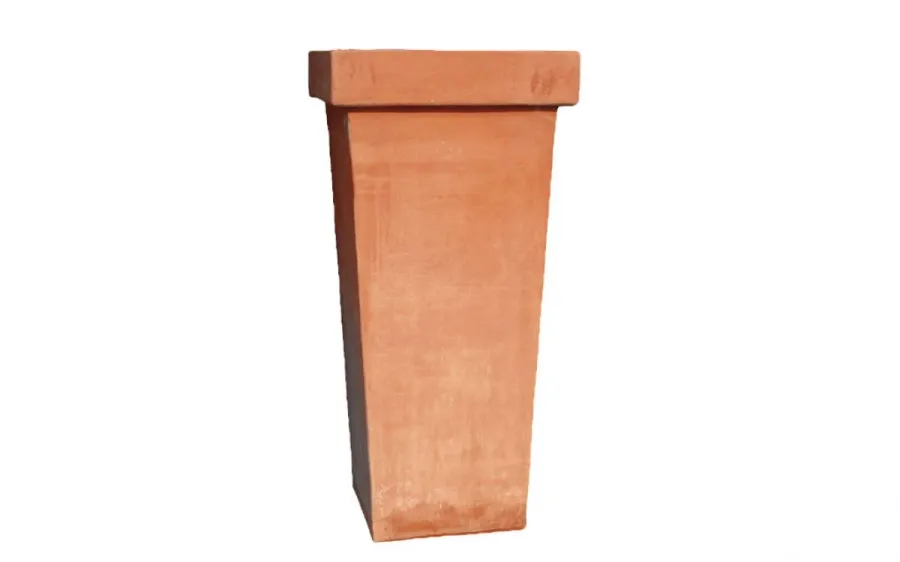 obrazek 1 Stylowy wazon do ogrodu 53 cm o trapezowym kształcie - Goti Terrecotte