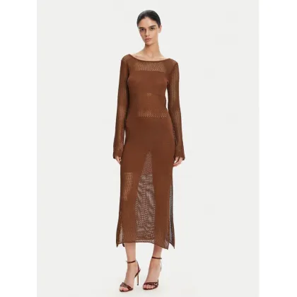 Zdjęcie Fracomina Sukienka dzianinowa FS25SD5004K514O7 Brązowy Slim Fit