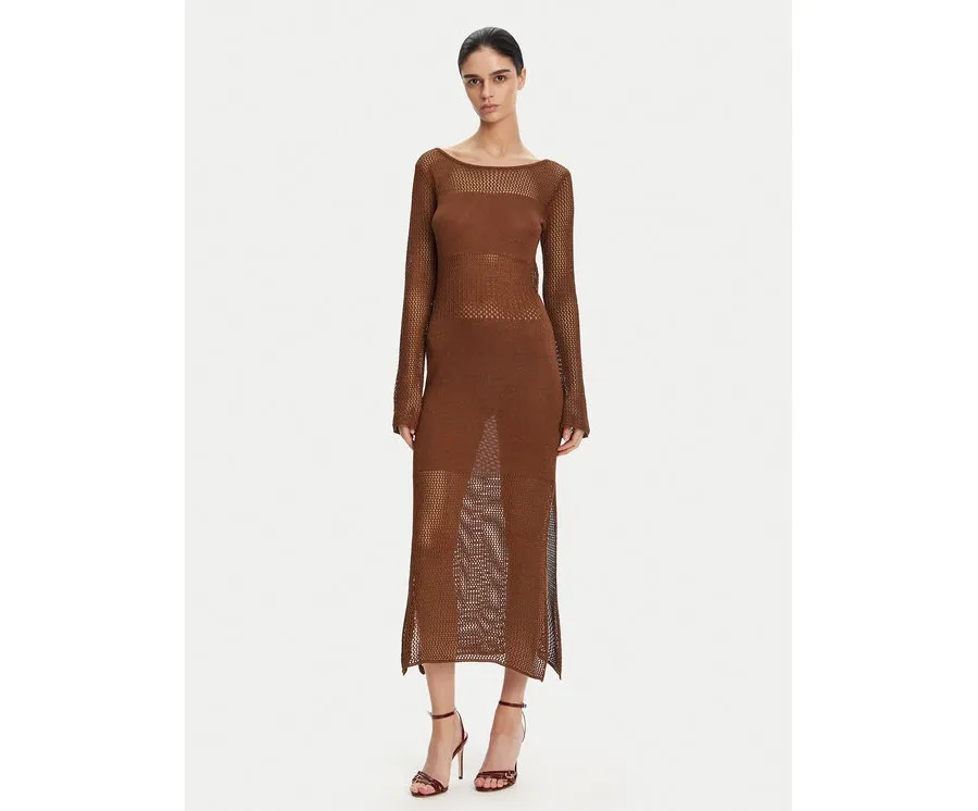 obrazek 1 Fracomina Sukienka dzianinowa FS25SD5004K514O7 Brązowy Slim Fit