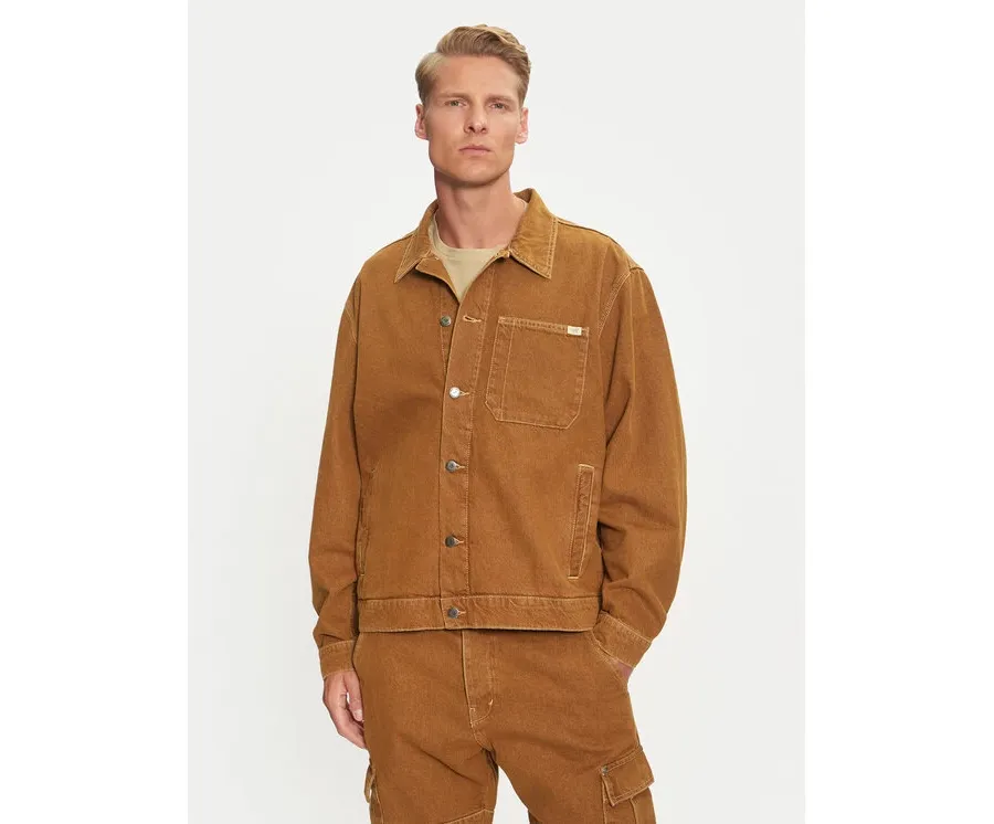 obrazek 1 Mustang Kurtka jeansowa Monowi 1015543 Brązowy Loose Fit