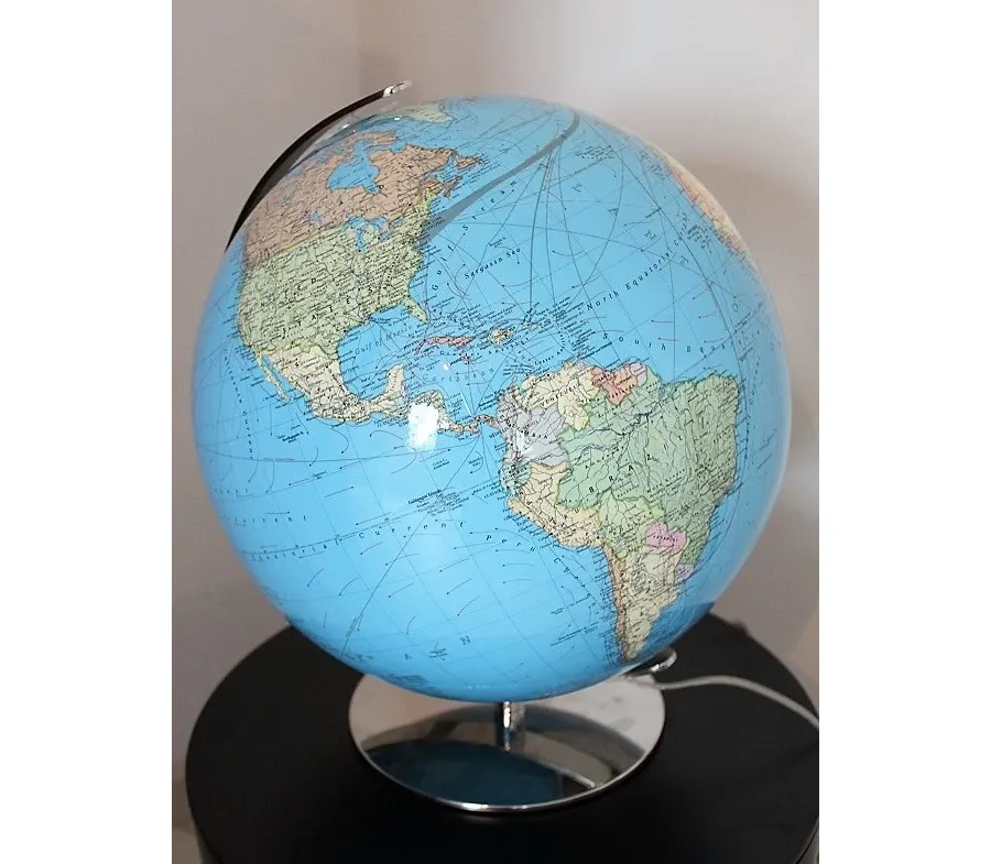 obrazek 10 Chromowany globus na biurko