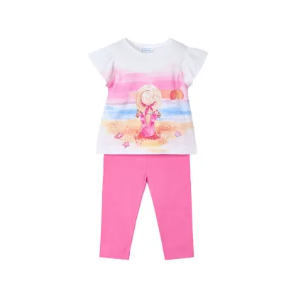 Zdjęcie Mayoral Komplet t-shirt i legginsy 3711 Różowy Regular Fit