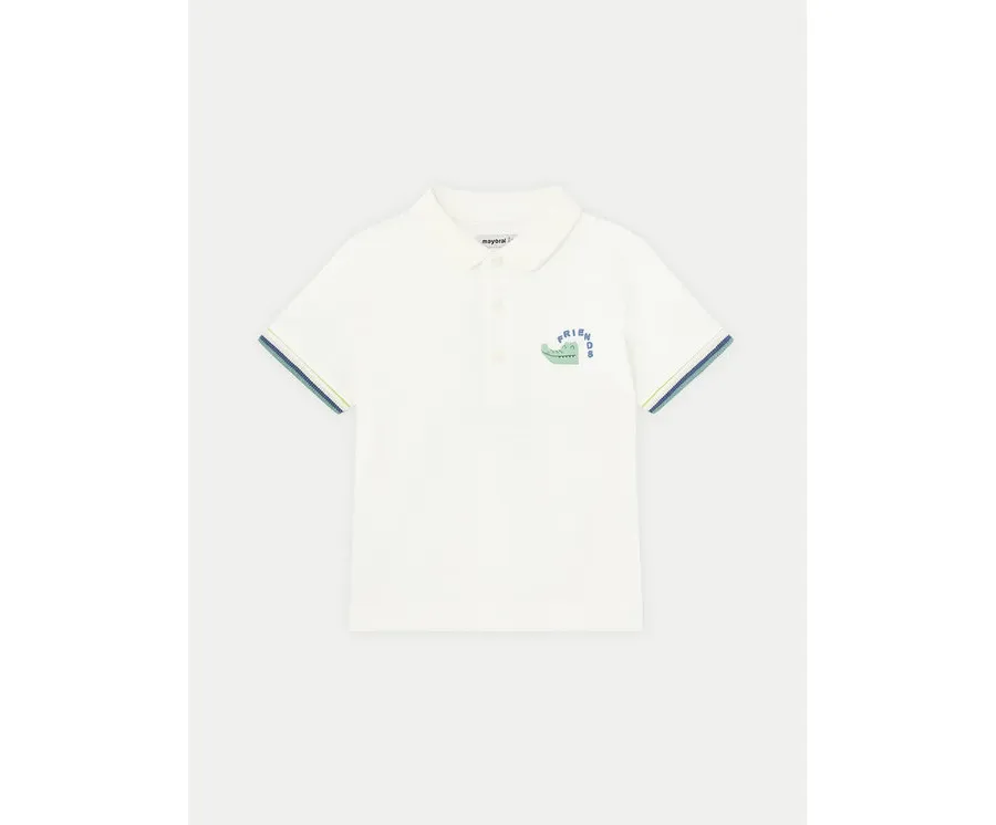 obrazek 1 Mayoral Polo 1106 Biały Regular Fit