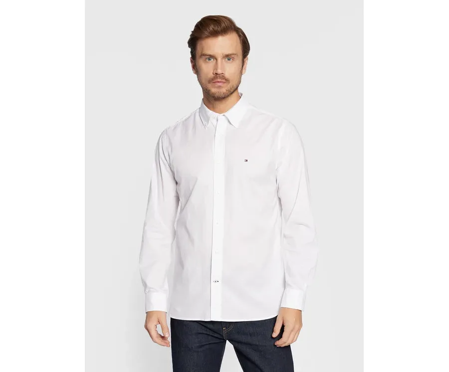 obrazek 1 Tommy Hilfiger Koszula Core Flex Poplin MW0MW25035 Biały Regular Fit