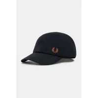 Zdjęcie Fred Perry czapka z daszkiem bawełniana kolor granatowy gładka HW6726.Y31