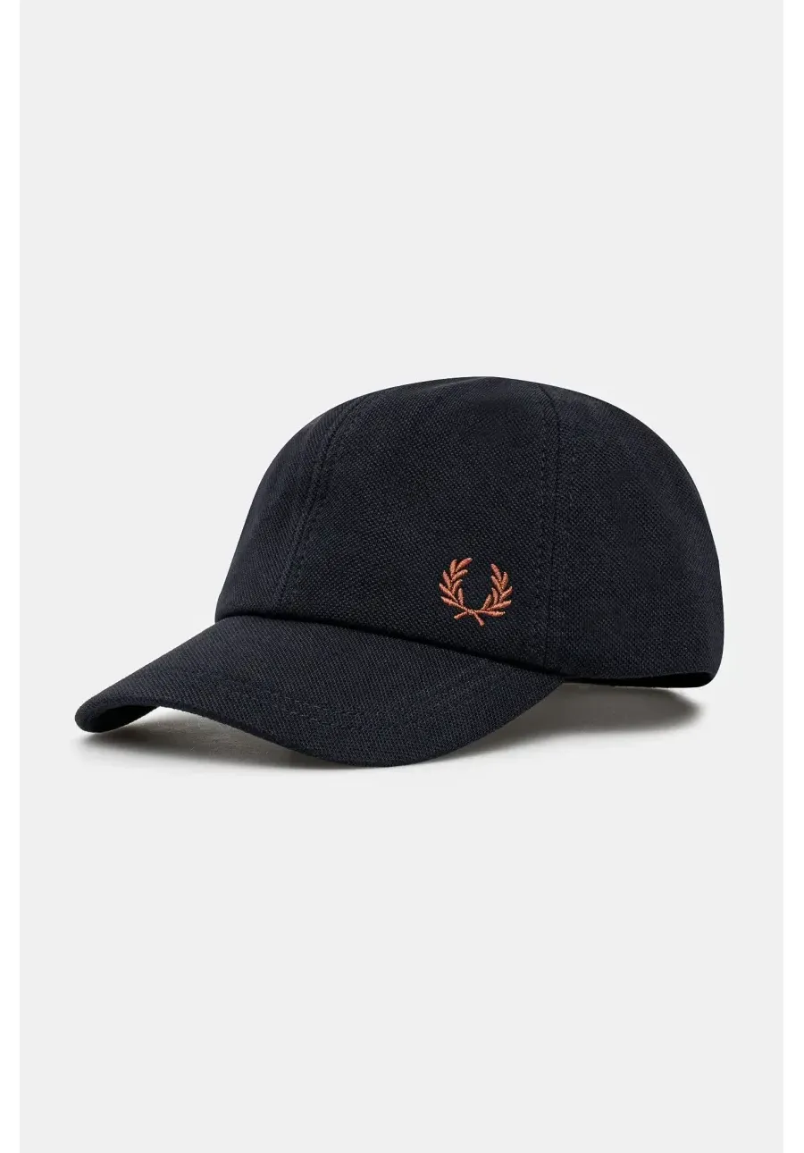 obrazek 1 Fred Perry czapka z daszkiem bawełniana kolor granatowy gładka HW6726.Y31
