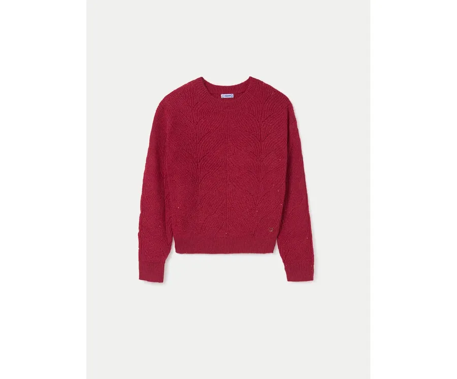 obrazek 1 Mayoral Sweter 7303 Czerwony Regular Fit