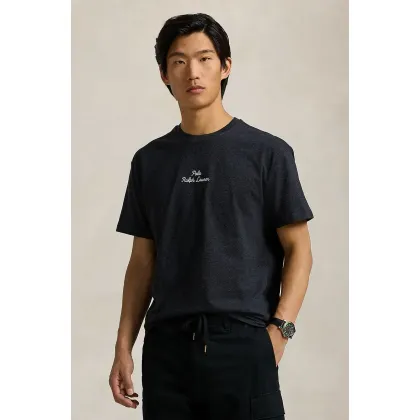 Zdjęcie Polo Ralph Lauren t-shirt bawełniany męski kolor czarny gładki