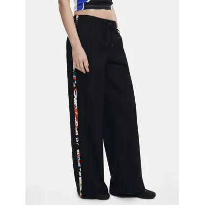 Zdjęcie Desigual Spodnie materiałowe Paisley 25SWPW19 Czarny Regular Fit