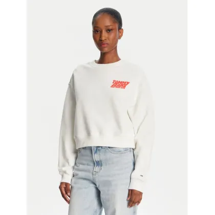Zdjęcie Tommy Jeans Bluza DW0DW21345 Biały Relaxed Fit