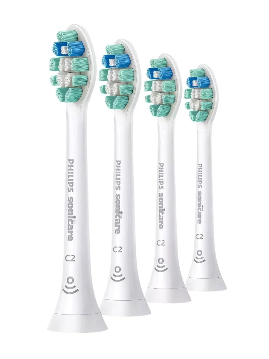 obrazek 1 Philips Sonicare C2 Optimal Plaque Defence HX9024/10 Końcówki białe, 4 szt.