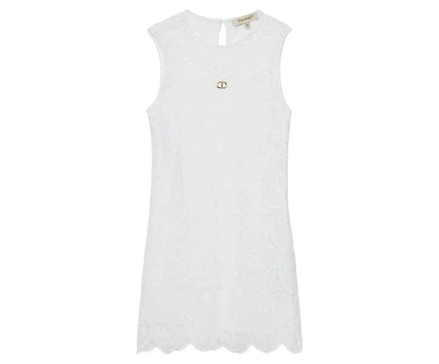 obrazek 1 TWINSET Sukienka elegancka 251GJ2QR3 Biały Regular Fit