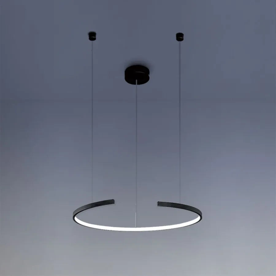 obrazek 1 Czarna lampa wisząca Olympic - LED, 30W 3000K-4000K CCT