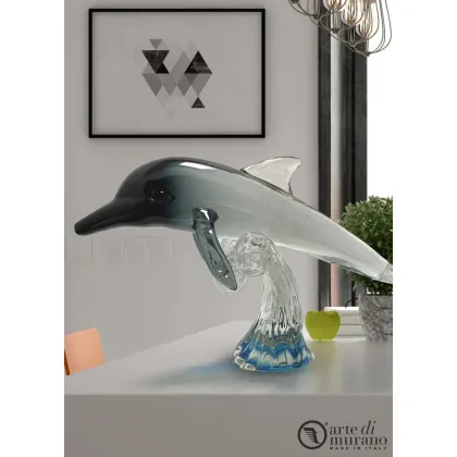 Zdjęcie Złoty delfin w oryginalnym szkle Murano