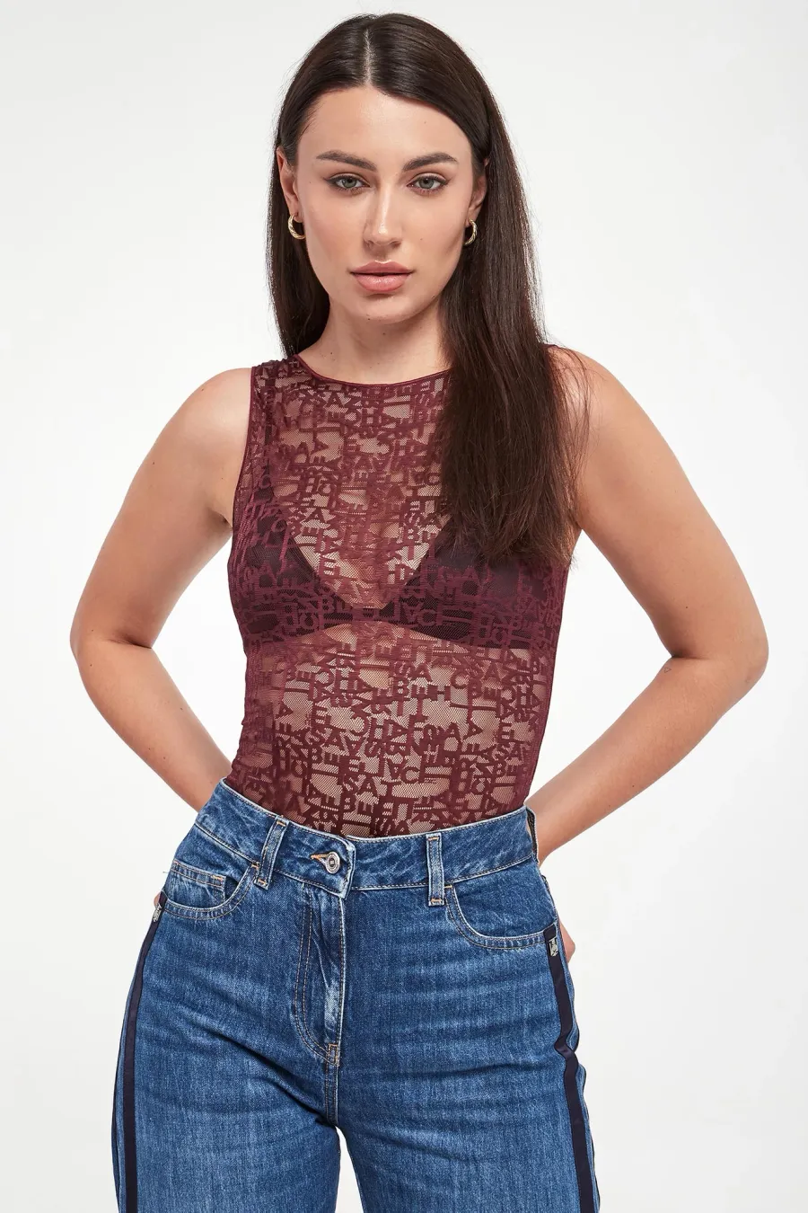 obrazek 1 Body tiulowe ELISABETTA FRANCHI Elisabetta Franchi