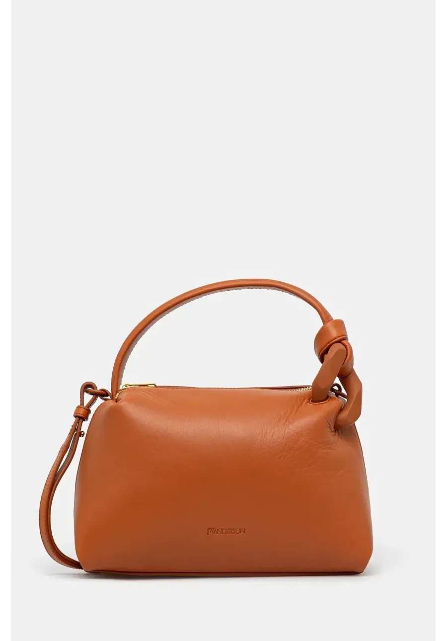 obrazek 1 JW Anderson torebka skórzana The Jwa Small Corner Bag kolor brązowy HB0619.LA0307.142