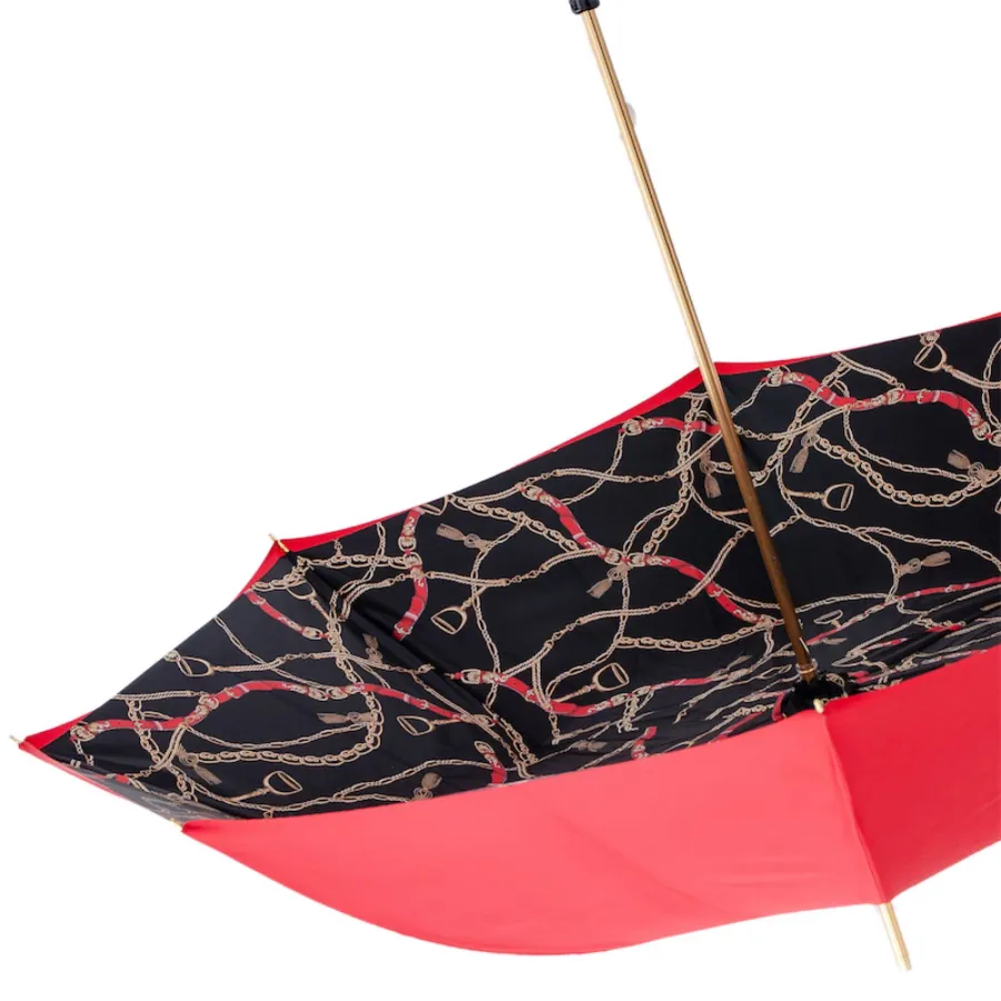 obrazek 6 Elegancki parasol damski w kolorze czerwonym – Pasotti