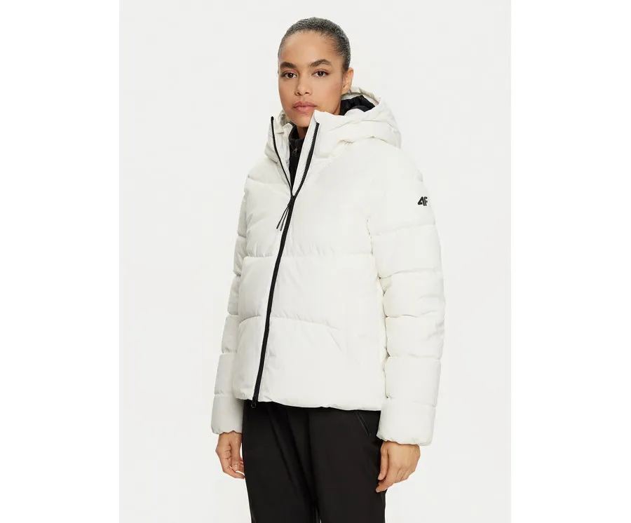 obrazek 1 4F Kurtka zimowa 4FWAW24TDJAF473 Écru Regular Fit