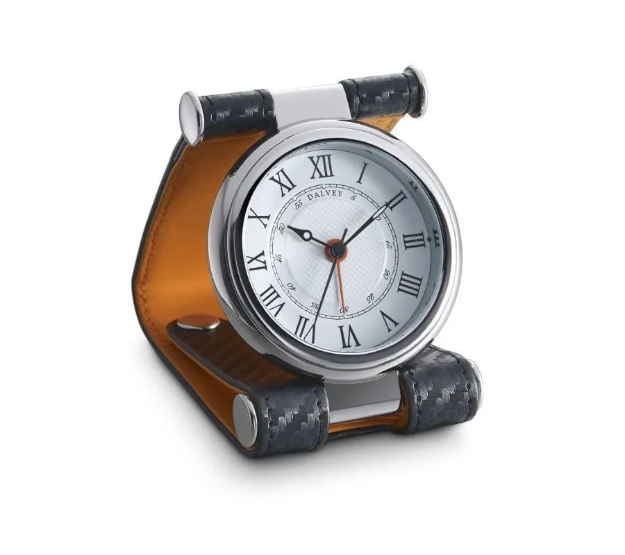 obrazek 1 Zegarek na biurko - Cavesson Black Carbon Fibre with Orange DA3267