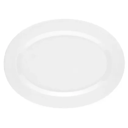 Zdjęcie Stylowy porcelanowy owalny półmisek 31x23 cm - Seltmann Weiden