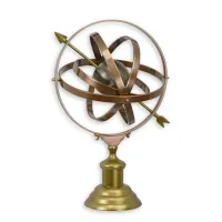 Picture Elite wind rose made of bronze on a base