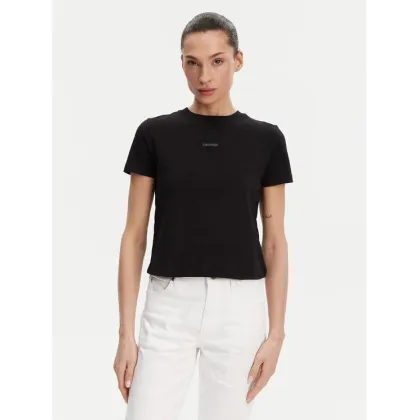 Zdjęcie Calvin Klein Jeans T-Shirt Placed Institutional J20J225524 Czarny Slim Fit