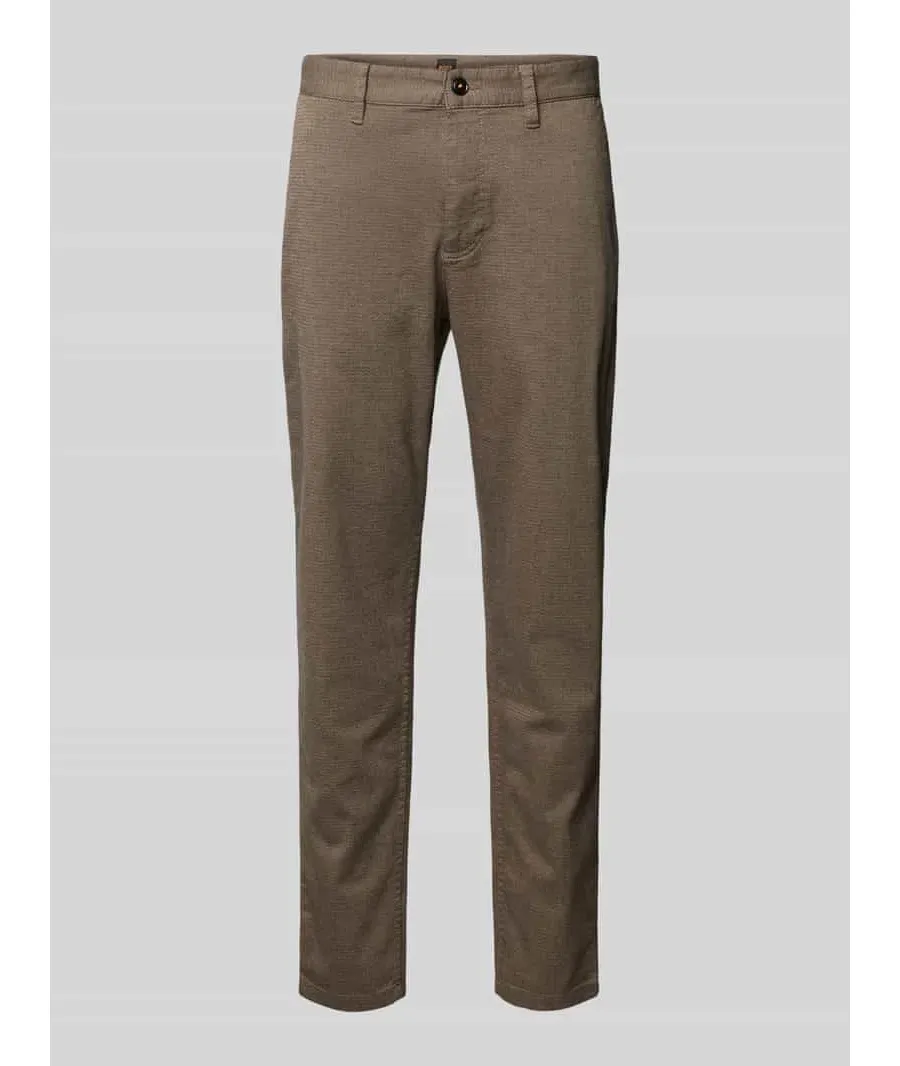 obrazek 1 Chinosy o kroju tapered fit z wpuszczanymi kieszeniami