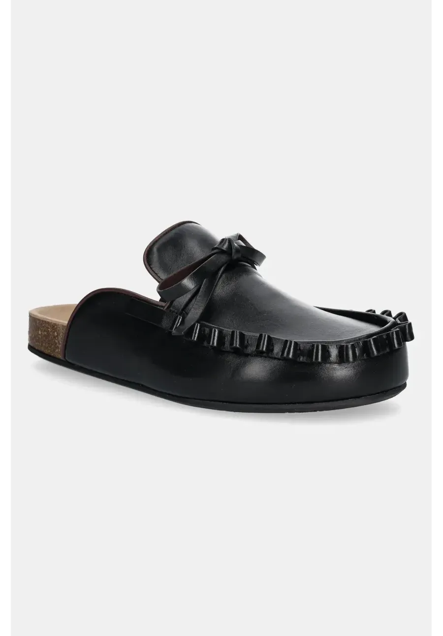 obrazek 1 JW Anderson klapki Ruffle Loafer damskie kolor czarny LF0069 LA0323 999