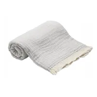 Picture Fashionable Vence Perle blanket with fringes 130x170 cm
