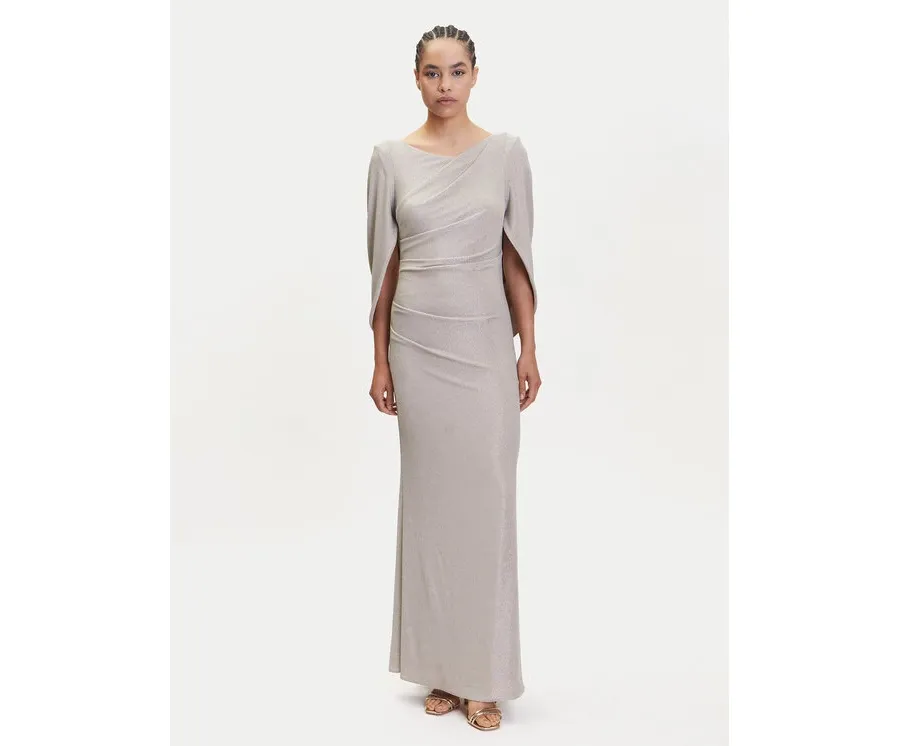 obrazek 1 Joseph Ribkoff Sukienka wieczorowa 251703 Beżowy Slim Fit