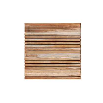 Picture Unique teak tiles for the garden or terrace