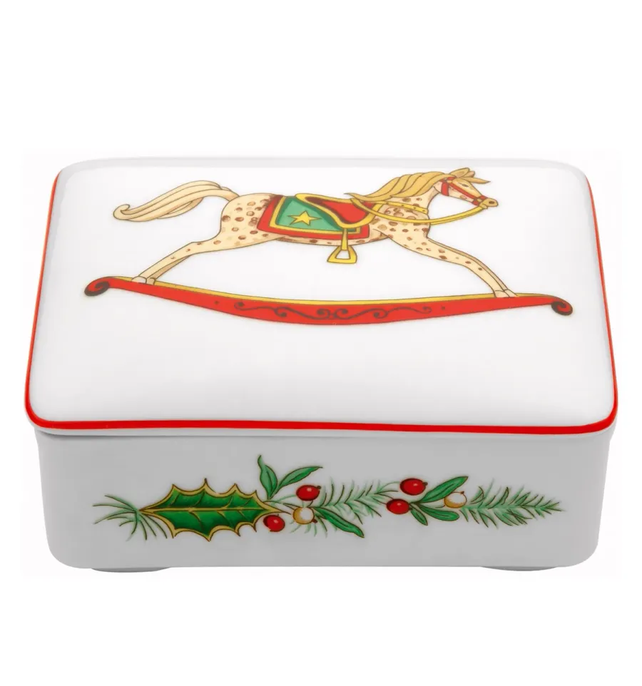 obrazek 1 Świąteczny prostokątny porcelanowy pojemnik - Vista Alegre