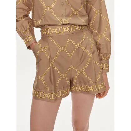 Zdjęcie TWINSET Szorty materiałowe 241TP2731 Beżowy Loose Fit