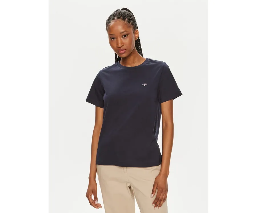 obrazek 1 Gant T-Shirt Shield 4200200 Granatowy Regular Fit