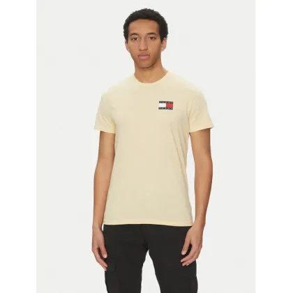 Zdjęcie Tommy Jeans T-Shirt Essential DM0DM20740 Żółty Slim Fit