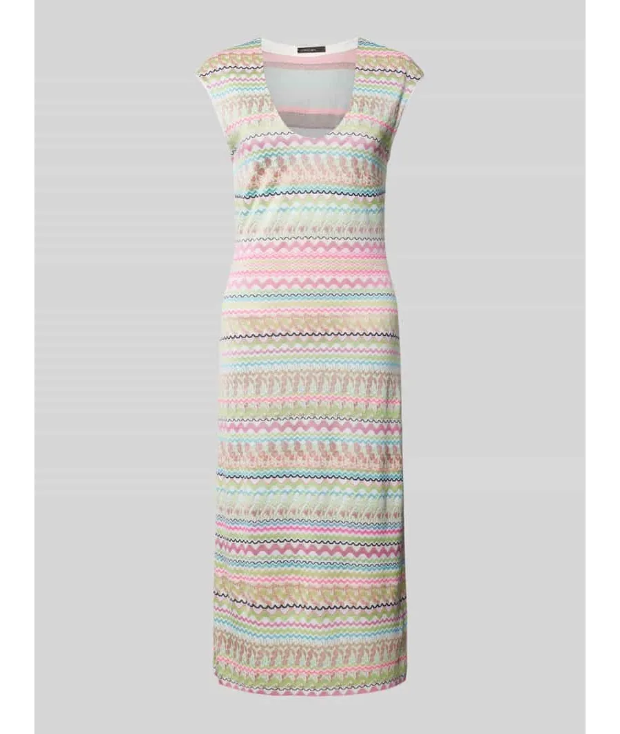 obrazek 1 Sukienka midi ze wzorem na całej powierzchni