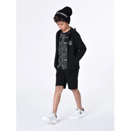 Zdjęcie Karl Lagerfeld Kids T-Shirt Z25414 S Czarny Regular Fit