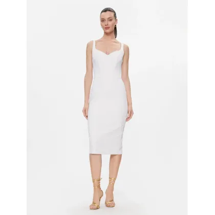 Zdjęcie Elisabetta Franchi Sukienka koktajlowa AB-544-41E2-V360 Biały Slim Fit