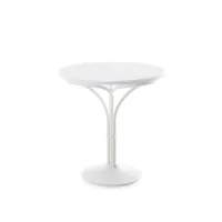 Picture Stylish white Les Arcs table made of aluminum for the garden or terrace