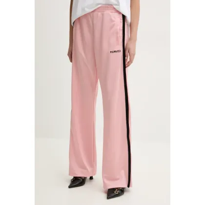 Zdjęcie Fiorucci spodnie dresowe Puffy Piping Track Trousers damskie kolor różowy z aplikacją U02SPBPA057PL01PN02